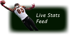 Live stat feeds for up-to-the-minute game display